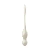 Изображение Satisfyer, Германия Вагинальные шарики с вибрацией Satisfyer Love Birds 1 Connect App, белый, 22,2 см