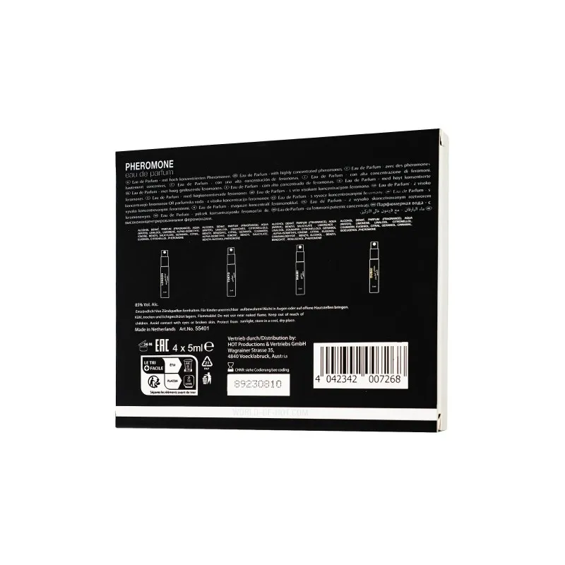 Фото  Сет феромонов для мужчин из 4 ароматов по 5 мл.