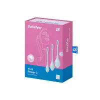 Фото  Набор вагинальных шариков Satisfyer YONI Power 2, силикон, голубой