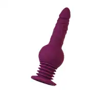Изображение  Мини секс-машина Striker с пультом ДУ, MotorLovers by TOYFA, силикон, фиолетовый, 23,5 см