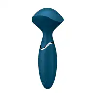 Фото  Вибромассажер для всего тела Satisfyer Mini Wand-er, силикон, синий, 16 см