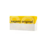 Изображение  Презервативы Sagami, original 0.02, полиуретан, ультратонкие, EXTRA LARGE, 12 шт.