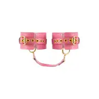 Фото PECADO B.D.S.M Оковы Pecado BDSM, прямоугольные, однослойные, натуральная кожа, розовый