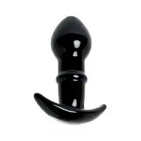 Изображение Sexus Glass Анальная втулка Sexus Glass, стекло, чёрная, 11,5 см, Ø 4 см