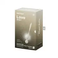 Изображение Satisfyer, Германия Вагинальные шарики с вибрацией Satisfyer Love Birds 1 Connect App, белый, 22,2 см