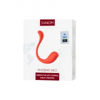 Изображение Svakom, США Интерактивный вибромассажер Svakom Phoenix Neo, силикон, красный, 11,8 см