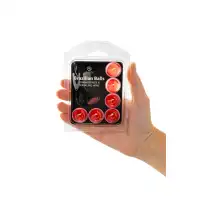 Изображение Secret play, Испания Массажное масло SECRET PLAY BRAZILIAN BALLS, клубника и шампанское, 6 х 4 гр