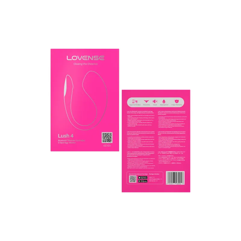 Изображение Lovense, США Виброяйцо LOVENSE Lush 4, силикон, розовый, 18,1 см