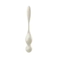 Изображение Satisfyer, Германия Вагинальные шарики с вибрацией Satisfyer Love Birds 1 Connect App, белый, 22,2 см