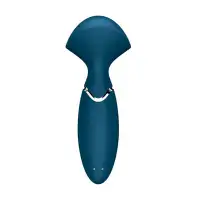 Фото  Вибромассажер для всего тела Satisfyer Mini Wand-er, силикон, синий, 16 см