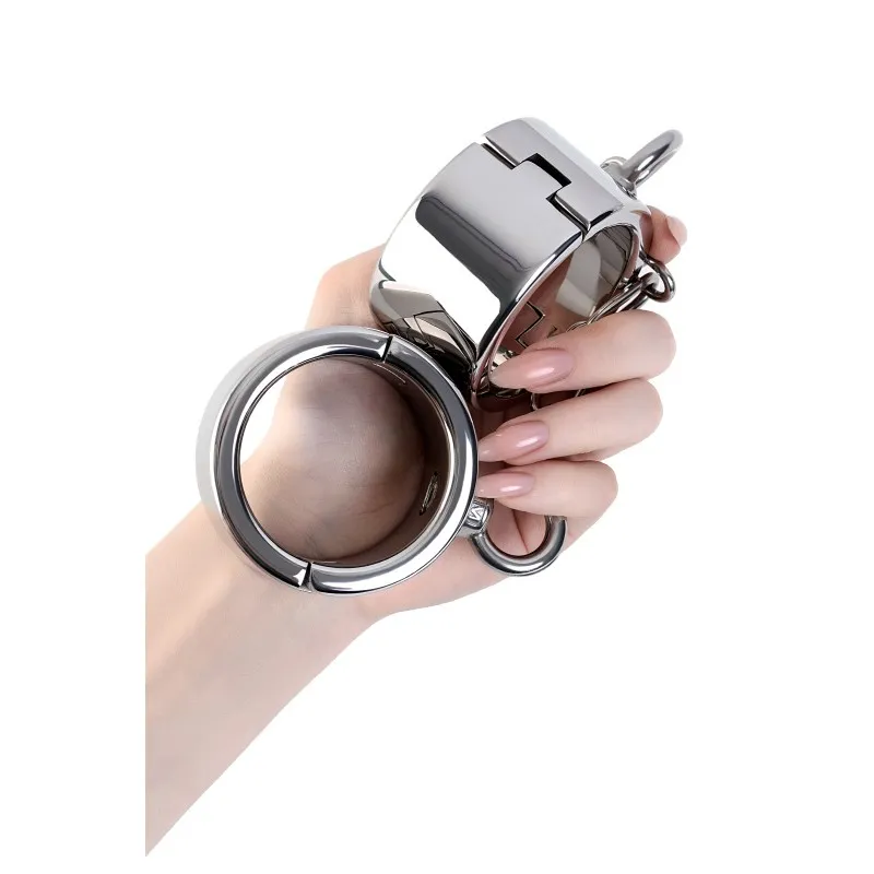 Фото Metal by TOYFA Наручники широкие, TOYFA Metal, серебристые