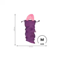 Изображение  Мешочек Satisfyer Treasure Bag для хранения игрушек M, фиолетовый, 24*12 см