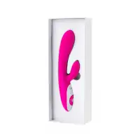 Фото Nalone Electronic Technology Co.,Ltd., адрес:Caole Village Xiegang Town Dongguan, China Вибратор с клиторальным стимулятором Nalone Rhythm, силикон, розовый, 21,6 см