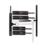 Изображение PECADO B.D.S.M Бондажный набор Pecado BDSM, 3 точки фиксации, большая распорка, оковы, наручники, ошейник с кольцом