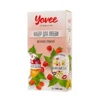Изображение YOVEE Набор гелей-смазок Yovee для любви (721007+721011), вкусовые (клубника/дыня+ваниль.сливки), 2х100 мл