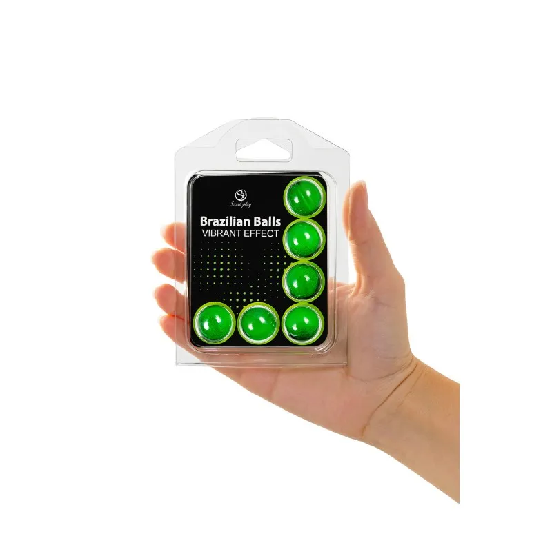 Secret play, Испания Массажное масло SECRET PLAY BRAZILIAN BALLS, с эффектом вибрации, 6 х 4 гр — купить в Минске Изображение Secret play, Испания Массажное масло SECRET PLAY BRAZILIAN BALLS, с эффектом вибрации, 6 х 4 гр