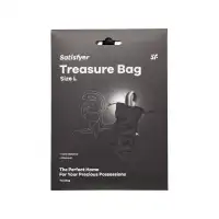 Мешочек Satisfyer Treasure Bag для хранения игрушек L, черный, 26*15 см — купить в Минске Фото Мешочек Satisfyer Treasure Bag для хранения игрушек L, черный, 26*15 см