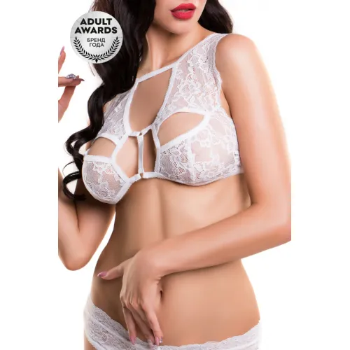 Изображение Erolanta Lingerie Бралетт кружевной Erolanta, белый (42-44)