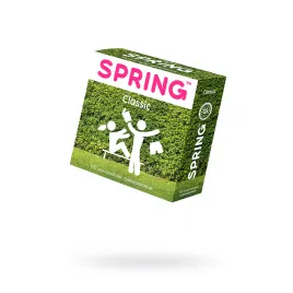 Презервативы Spring, classic, латекс, классические, 19,5 см, 5,4 см, 3 шт.