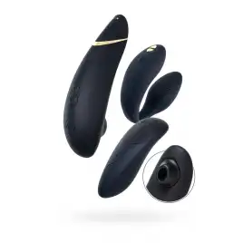 Набор Womanizer Premium + WE-VIBE Chorus черный, силикон, 19 см