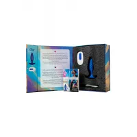 Изображение Leroina Анальная вибровтулка L`Eroina APP CLOSS с управлением от приложения и пульта, силикон, синий, 10,5 с