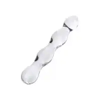 Фото Sexus Glass Двусторонний фаллоимитатор Sexus Glass, стекло, прозрачный, 18,5 см