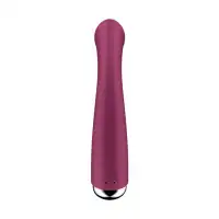 Фото  Вибратор для точки G  с ротацией Satisfyer Spinning G-Spot 1, силикон, бордовый, 16,8 см
