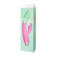 Flovetta by toyfa, Китай Вибратор для точки G с клиторальной стимуляцией, Flovetta ORCHID, силикон, мятно-розовый, 21 см — купить в Минске Фото Flovetta by toyfa, Китай Вибратор для точки G с клиторальной стимуляцией, Flovetta ORCHID, силикон, мятно-розовый, 21 см