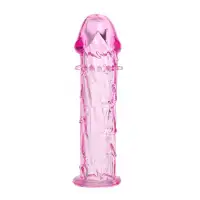 Изображение A-toys by TOYFA Насадка на пенис A-Toys by TOYFA Helon, TPE, розовый, 12,5 см