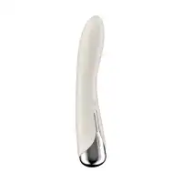 Фото  Вибратор для точки G  с ротацией Satisfyer Spinning Vibe 1, силикон, бежевый, 17,8 см