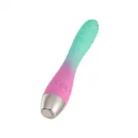 Изображение Flovetta by toyfa, Китай Вибратор с изогнутой головкой Flovetta AZALIA, силикон, мятно-розовый, 20,5 см