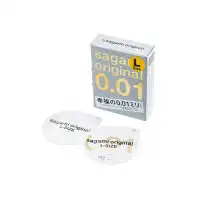 Изображение  Презервативы Sagami, original 0.01, полиуретан, LARGE, 2 шт.