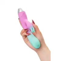 Flovetta by toyfa, Китай Вибратор для точки G с клиторальной стимуляцией, Flovetta ORCHID, силикон, мятно-розовый, 21 см — купить в Минске Фото Flovetta by toyfa, Китай Вибратор для точки G с клиторальной стимуляцией, Flovetta ORCHID, силикон, мятно-розовый, 21 см