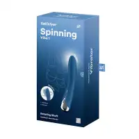 Изображение  Вибратор для точки G  с ротацией Satisfyer Spinning Vibe 1, силикон, синий, 17,8 см