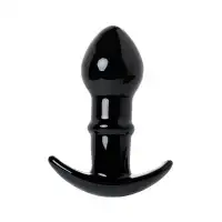 Изображение Sexus Glass Анальная втулка Sexus Glass, стекло, чёрная, 11,5 см, Ø 4 см