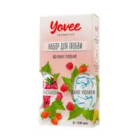 Фото YOVEE Набор гелей-смазок Yovee для любви (721001+721051), вкусовой (малина) + увл (гиалурон), 2х100мл