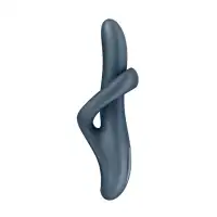 Фото  Вибратор и ротатор с функцией нагрева Satisfyer Heat Flex 4, силикон, серый