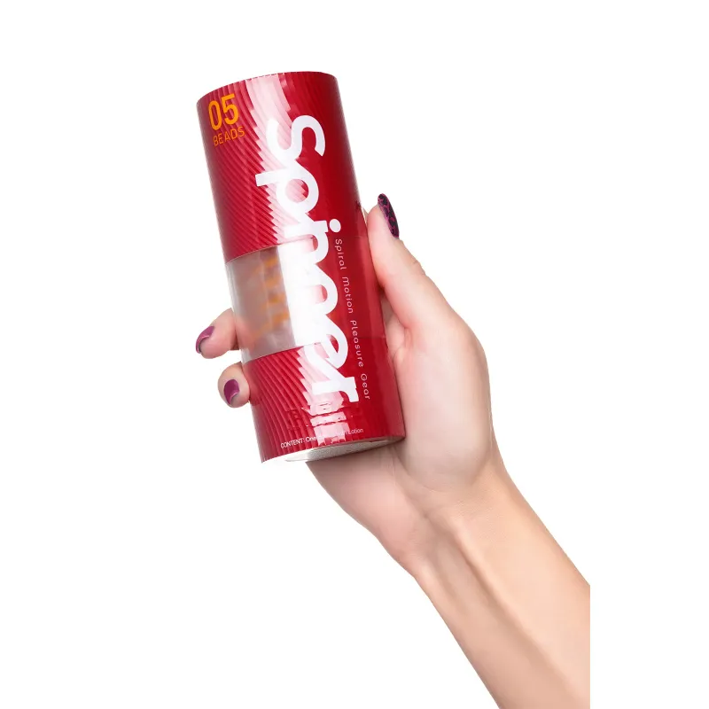 Изображение Tenga, Япония Нереалистичный мастурбатор TENGA SPINNER  Beads, TPE, прозрачный, 13 см