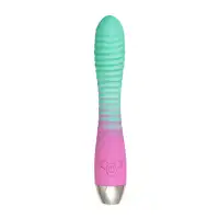 Изображение Flovetta by toyfa, Китай Вибратор с изогнутой головкой Flovetta AZALIA, силикон, мятно-розовый, 20,5 см