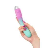 Изображение Flovetta by toyfa, Китай Вибратор с изогнутой головкой Flovetta AZALIA, силикон, мятно-розовый, 20,5 см