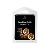 Изображение Secret play, Испания Массажное масло SECRET PLAY BRAZILIAN BALLS, шоколад, 2 х 4 гр
