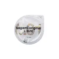 Изображение  Презервативы Sagami, original 0.01, полиуретан, LARGE, 2 шт.