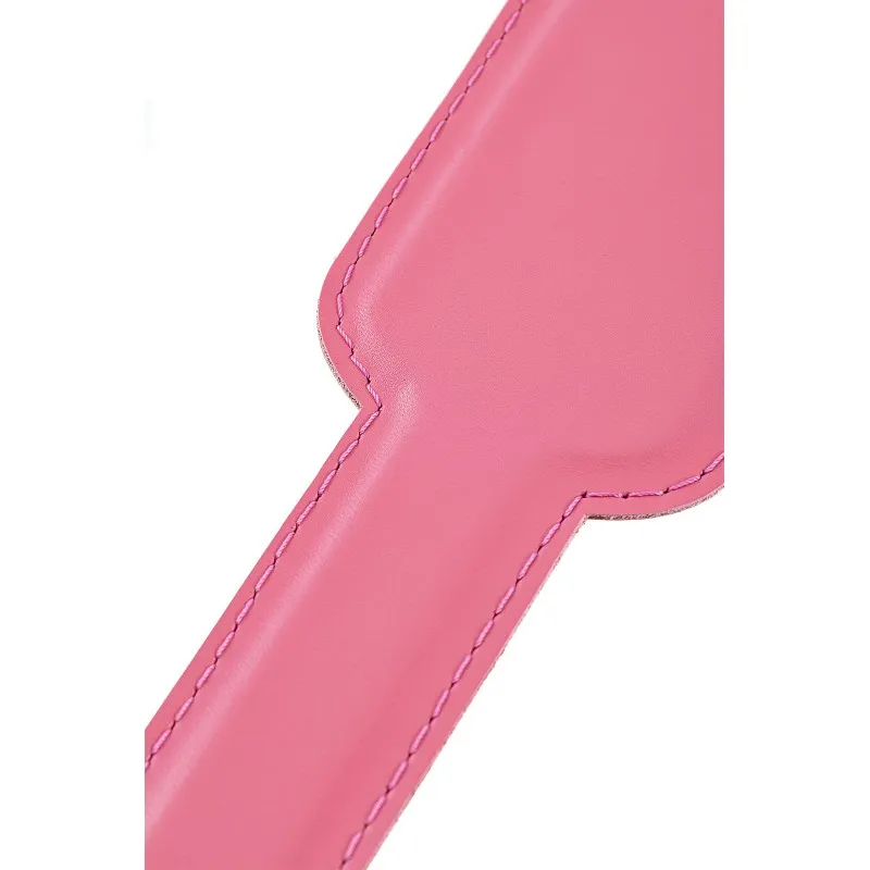 Паддл Pecado BDSM, твердый, натуральная кожа, пластик, розовый — купить в Минске Фото Паддл Pecado BDSM, твердый, натуральная кожа, пластик, розовый