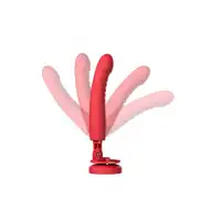 Изображение Lovense, США Дилдо-вибратор LOVENSE Mission 2 с технологией Touch-Sense, силикон, красный, 27,2 см