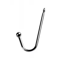 Изображение Attitude Solution Ltd Крюк анальный с шаром Metal by TOYFA, металл, серебряный, 37 см