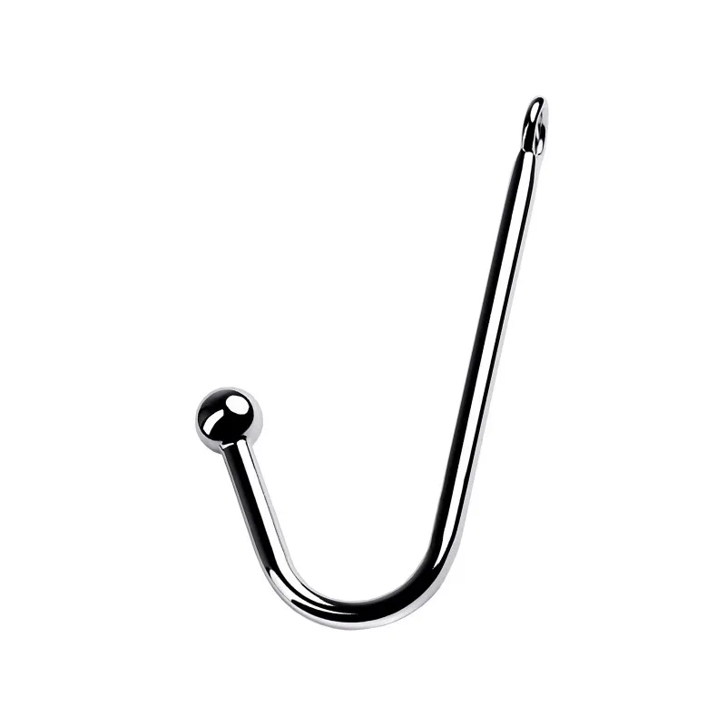 Изображение Attitude Solution Ltd Крюк анальный с шаром Metal by TOYFA, металл, серебряный, 37 см