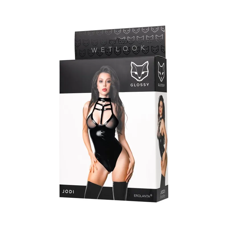Изображение Glossy, Китай Боди Glossy Jodi из материала Wetlook, XL