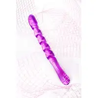 Двусторонний фаллоимитатор A-Toys by TOYFA Tanza, TPE, фиолетовый, 27,5 см — купить в Минске Фото Двусторонний фаллоимитатор A-Toys by TOYFA Tanza, TPE, фиолетовый, 27,5 см