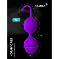 Фото Bradex, Россия Вагинальные шарики Horny Orbs, фиолетовый