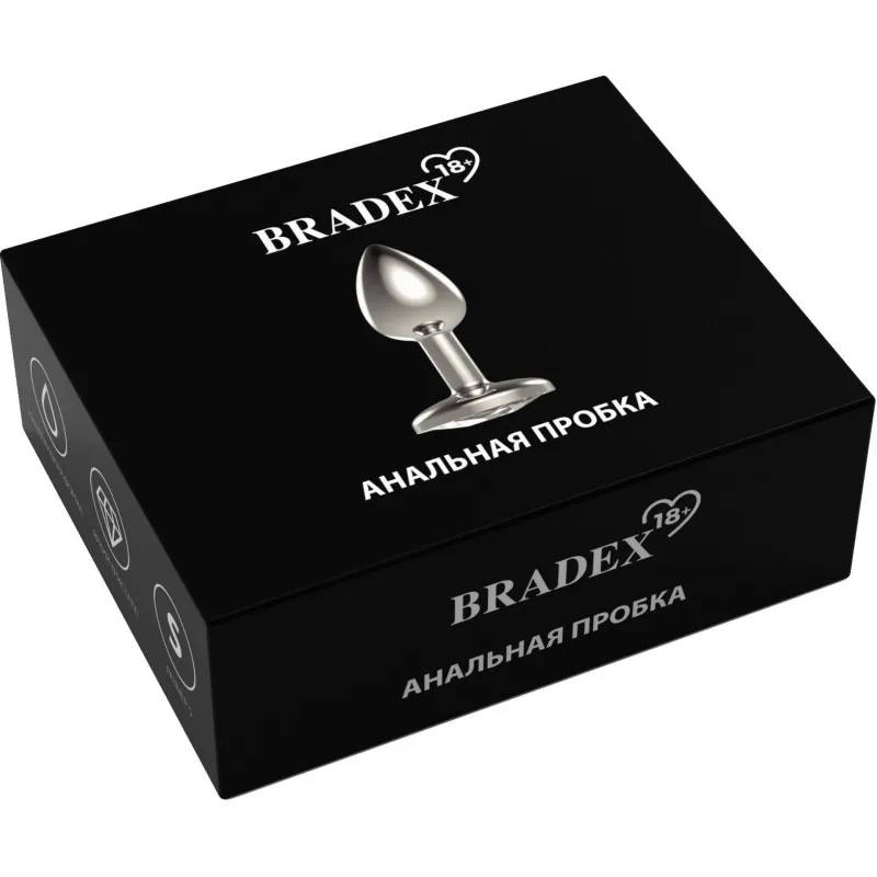 Фото Bradex, Россия Анальная пробка S Candy An., голубой